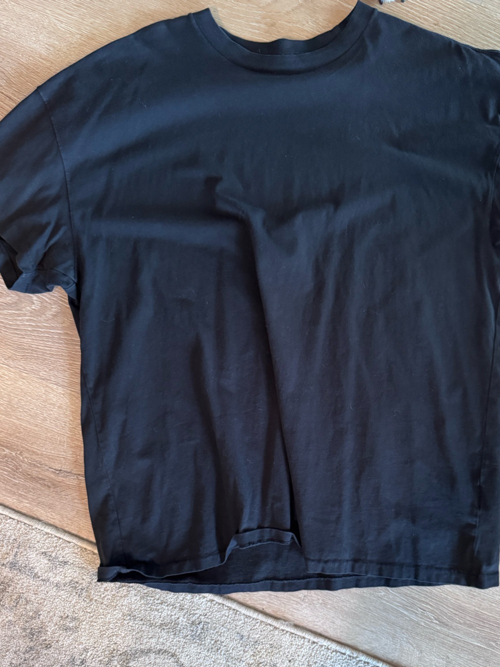 Abercrombie & Fitch Black Relaxed Crewneck Tee